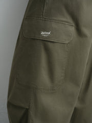 Men's Casual Olive Large-Capacity Cargo Pants