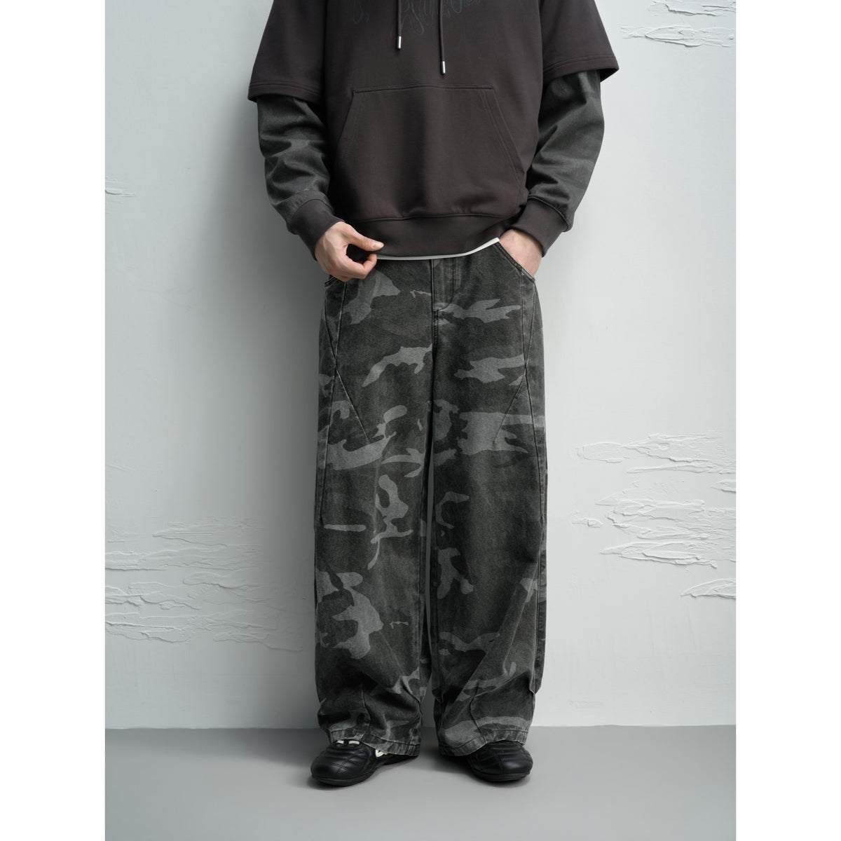 Men's American Vintage Camo Relaxed-Fit Jeans