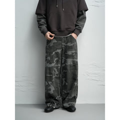 Men's American Vintage Camo Relaxed-Fit Jeans