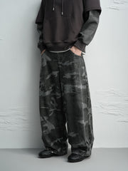 Men's American Vintage Camo Relaxed-Fit Jeans