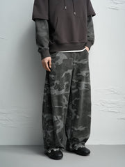 Men's American Vintage Camo Relaxed-Fit Jeans