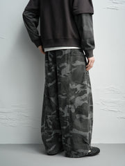 Men's American Vintage Camo Relaxed-Fit Jeans
