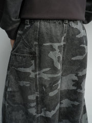 Men's American Vintage Camo Relaxed-Fit Jeans