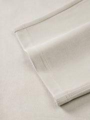 Men's Casual Beige Jacquard Elastic-Waist Pants