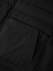 Men's Textured Jacquard Stand-Collar Down Jacket