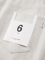 Men's Casual White High-Density Twill Denim Pants