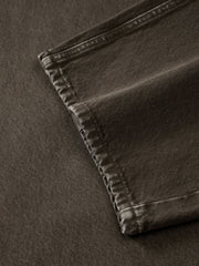 Men's Casual Brown 100% Cotton Curved-Leg Pants