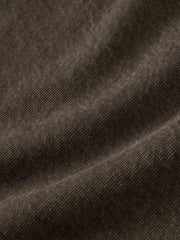 Men's Casual Brown 100% Cotton Curved-Leg Pants
