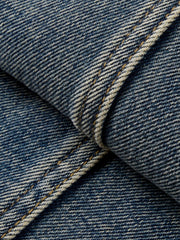 Men's Casual Relaxed Washed Curved-Leg Jeans