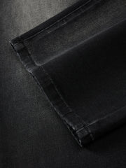 Men's Casual Solid Vintage-Wash Jeans