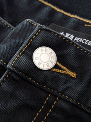 Men's Casual Solid Vintage-Wash Jeans