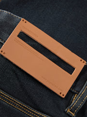 Men's Casual Solid Vintage-Wash Jeans