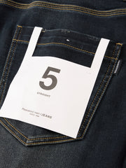 Men's Casual Solid Vintage-Wash Jeans
