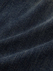 Men's Casual Heat-Retaining Straight-Leg Whiskered Wash Jeans