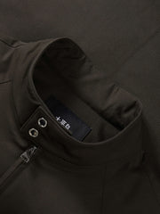 Men's Casual Harrington Stand-Collar White Duck Down Puffer