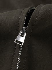 Men's Casual Harrington Stand-Collar White Duck Down Puffer