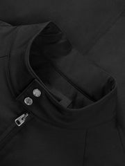 Men's Casual Harrington Stand-Collar White Duck Down Puffer