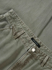Men's Vintage Light Grey Denim Studded Jeans