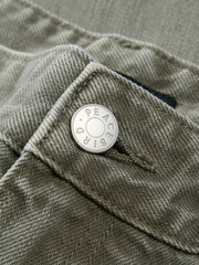 Men's Vintage Light Grey Denim Studded Jeans