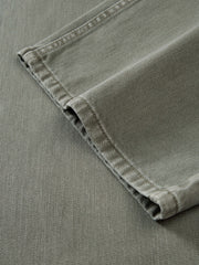 Men's Vintage Light Grey Denim Studded Jeans