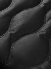 Men's Casual PU Leather Panel-Collar Down Jacket