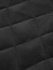 Men's Casual Black Stand-Collar Zip Jacket