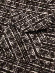 Men's Casual Jacquard Wool-Blend Short Shirt Coat