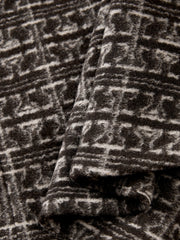 Men's Casual Jacquard Wool-Blend Short Shirt Coat