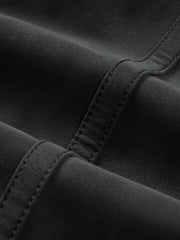 Men's Casual PU Leather Fleece-Collar Jacket-Style Down Jacket