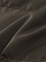 Men's Casual PU Leather Fleece-Collar Jacket-Style Down Jacket