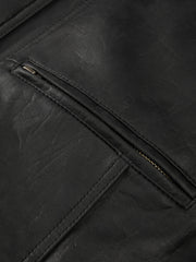 Men's Casual PU Leather Jacket-Style Fashion Down Jacket