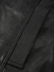Men's Casual PU Leather Jacket-Style Fashion Down Jacket