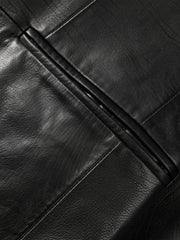 Men's Casual PU Leather Jacket-Style Fashion Down Jacket