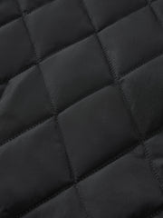 Men's Biker-Style Black Stand-Collar PU Leather Jacket