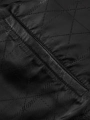 Men's Casual Pebbled Waxed Cowhide Aviator Leather Jacket