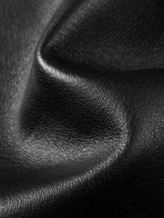 Men's Harrington-Style Black Cowhide-Grain Lambskin Leather Jacket