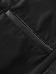 Men's Harrington-Style Black Cowhide-Grain Lambskin Leather Jacket