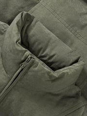 Men's American Streetwear Cold-Proof Stand-Collar Down Jacket