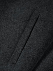 Men's Commuter Stand-Collar Wool-Blend Double-Face Coat