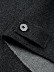 Men's Commuter Stand-Collar Wool-Blend Double-Face Coat