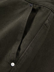 Men's Vintage Dark Brown Studded Jeans
