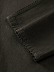 Men's Vintage Dark Brown Studded Jeans
