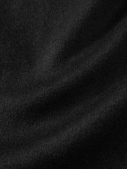 Men's Commuter Wool-Blend Black Mid-Length Coat