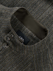 Men's Commuter Herringbone Harrington Wool Jacket