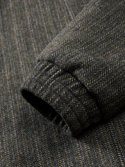 Men's Commuter Herringbone Harrington Wool Jacket