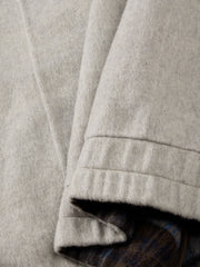 Men's Commuter Stand-Collar Plaid Double-Face Wool Jacket