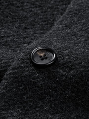 Men's Commuter Black Wool-Blend Wool-Feel Jacket
