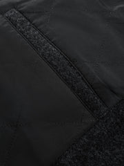 Men's Commuter Black Wool-Blend Wool-Feel Jacket