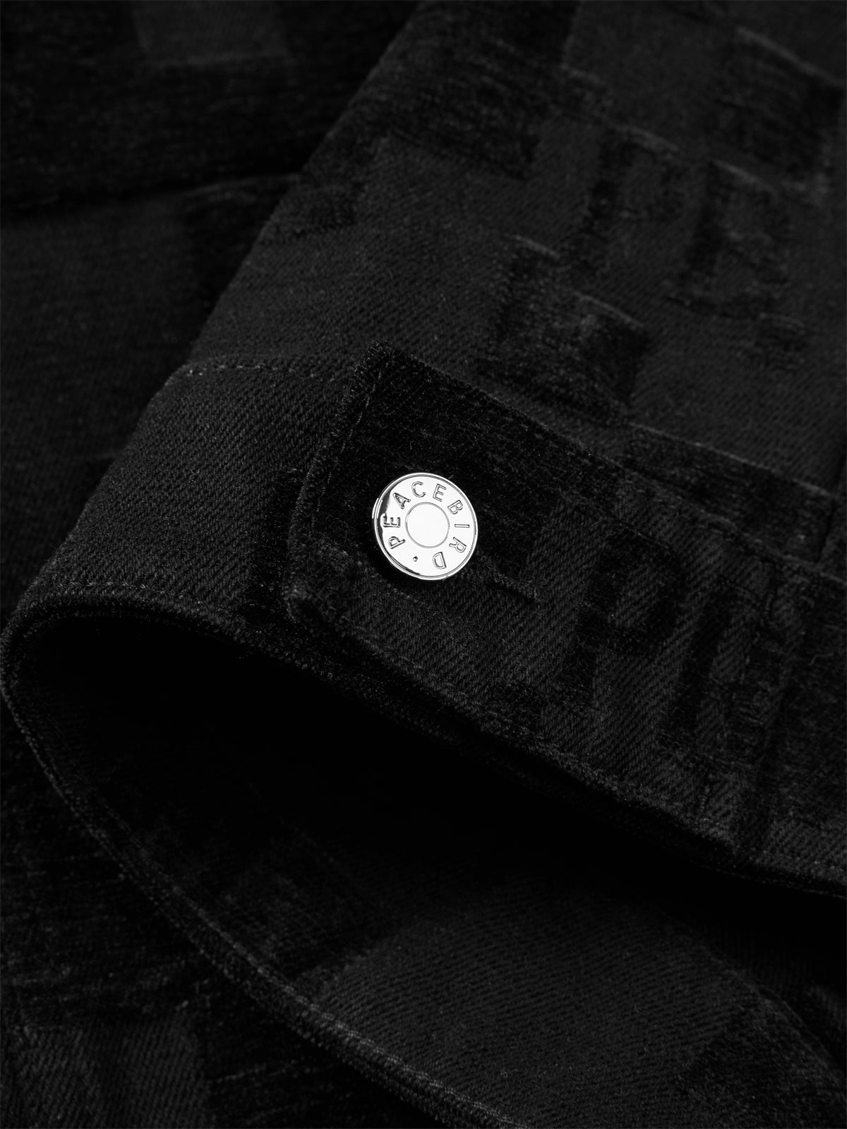 Men's Allover Jacquard Chenille Denim Jacket