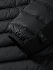 Men's Dual-Fabric Quilted Puffer Jacket